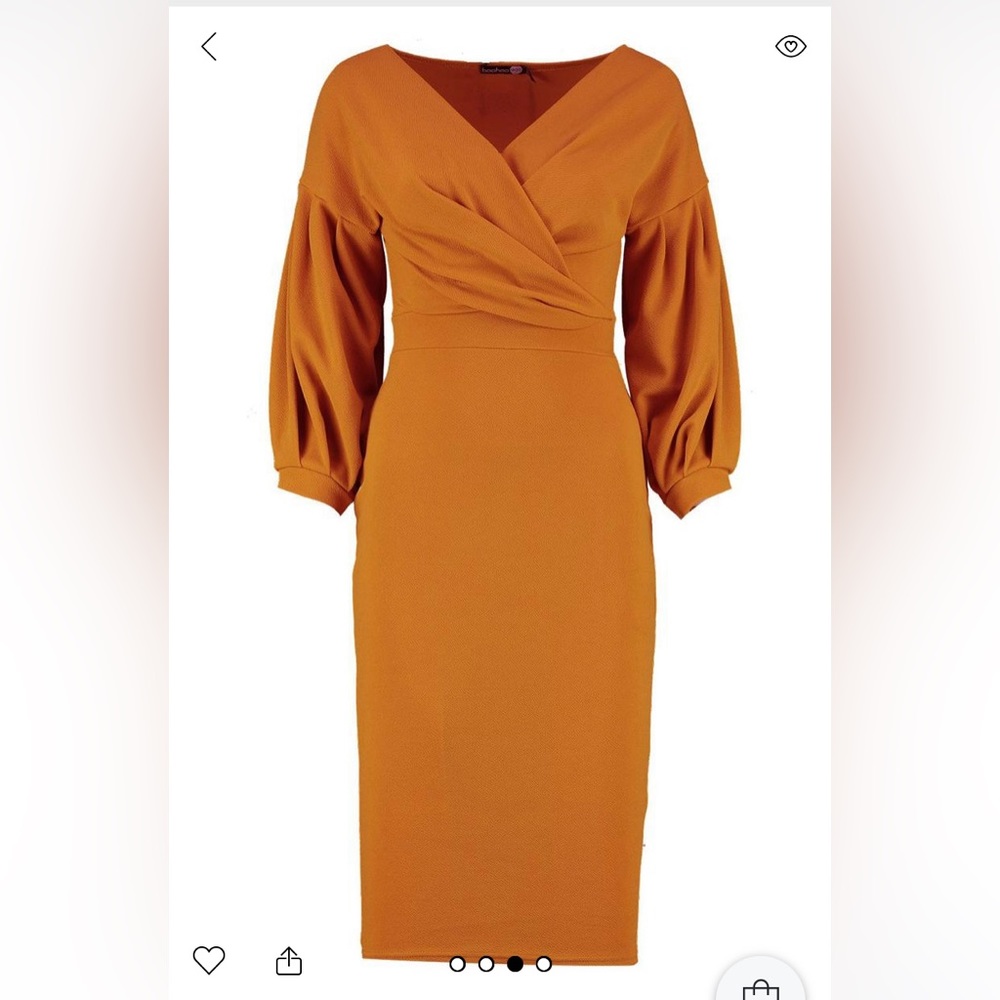 ORANGE AND WHITE DRESS!